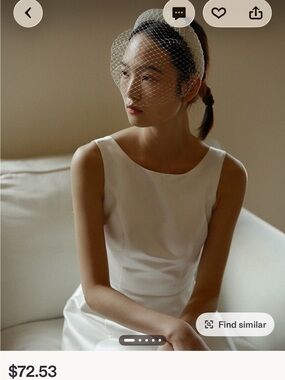 Ivory Padded Pearl Headband with Birdcage